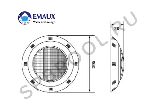 Схема прожектора LEDP-100 Emaux - Spbpool.ru