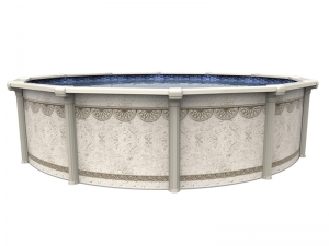 Морозоустойчивый бассейн HARTLEY круглой формы.